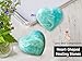 Amazing Gemstone Caribbean Calcite Crystal Heart Palm Stone - Pocket Massage Worry Stone for Natural Body Chakra Balancing, Reiki Healing and Crystal Grid