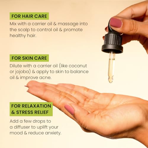 Image of INSIGHT Tea Tree Essential Oil - Anti-inflammatory | Soothes scalp irritation | Reduces hair fall | Combats dandruff | Unclog pores | Promoting clearer skin| Spot-treatment | Antibacterial - 10 ml