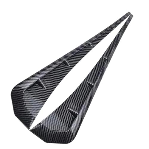 Adhesivos para rejillas laterales coche con acabado negro decorativo de ala en plastico ABS