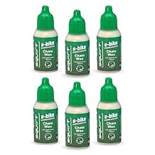 Squirt E-Bike Chain Wax 0.5 Oz، 6 Pack - إضافات عالية الضغط للدراجات الإلكترونية - Ebike Chain Lubricant for Wet & Dry Condition - Electric Bike Chain Lube يقلل من الضوضاء & الاحتكاك - اكسسوارات Ebike