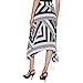 Karl Lagerfeld Paris Women's Sportswear Skirt, Soft White/Black, X-Large