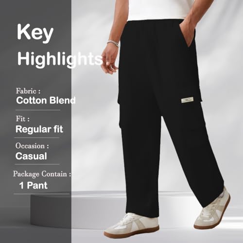 Image of TAGDO Men's Track Pant for Men|Cargo Pants|Lose Fit Joggers for Men (2023)