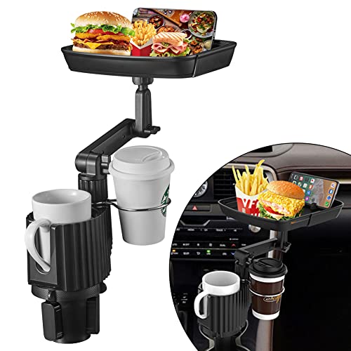 Expansor de portavasos para auto JSCARLIFE 2 en 1 con bandeja desmontable