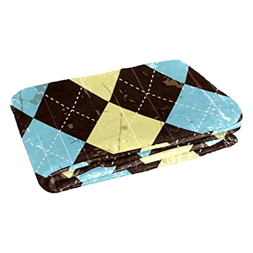Plaid géométrique lit et canapé chaud - Couverture grunge 150x100
