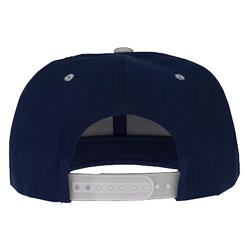 Image of Gelante Snapback Hats for Men - Flat Bill Brim Baseball Cap Hat - Plain Blank Adjustable