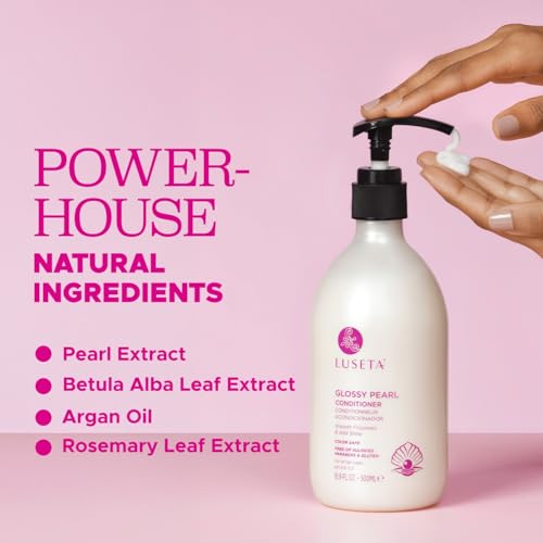 Image of LUSETA Glossy Pearl Conditioner Adds Shine for Dull Hair 16.9oz | Deep Moisture Conditioning - Helps Replenish Hydration, Enhances Natural Luster , Frizz Control and Restore Smoothness
