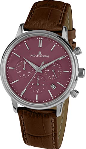 Imagen de JACQUES LEMANS Reloj Hombre Analogico Cuarzo con Correa de Piel 1-209E