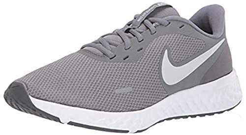 Nike Unisex-Kid's Revolution 5 Grade School Running Shoe, Cool Grey/Pure Platinum-Dark Grey, 6Y Regular US Big Kid