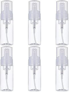 FANTESI 6 Pcs Foam Dispenser Bottle, 60ml Plastic Refillable Empty Mini Foaming Shampoo Dispenser Pump Bottles for Travel
