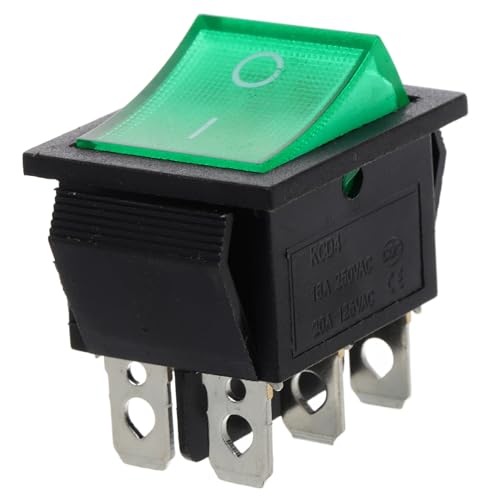 ABOOFAN Replacement Marine Rocker Switch 6 Pin 2 Position Boat Toggle Light On/Off Switch