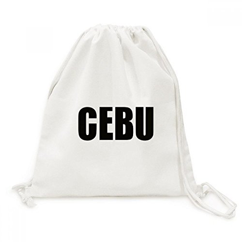 Sac cordon Cebu City voyage en toile imprimée pour vos escapades