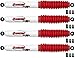 Rancho RS55119 Set of 4 RS5000X Shock Absorbers Bundle Compatible with DW Pickup and FJ8 and Scout and Samurai and CJ2A