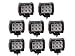 Lumitek 8PCS 4inch 18W LED Light Bar Flood CREE Led Light Pods Waterproof Driving Fog Lights Off Road Led Lights Boat Lights for Pickup Jeep Trucks SUV UTV Tanks Van Camper ATV
