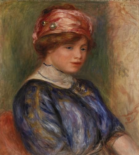 Cuadro de Renoir Inbusto di giovane donna póster para decorar salones elegantes
