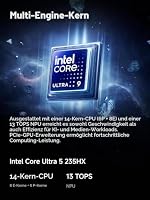 MINIS FORUM MS-02 Ultra Workstation Mini PC, Intel Core Ultra 5 235HX (14 Kerne/14 Threads, bis zu 5,1 GHz), 32 GB RAM, 1 TB SSD, PCIe 5.0 x16, 4× DDR5, USB4 v2, 10GbE + 2,5GbE (vPro), Wi-Fi 7 – Ansicht 2