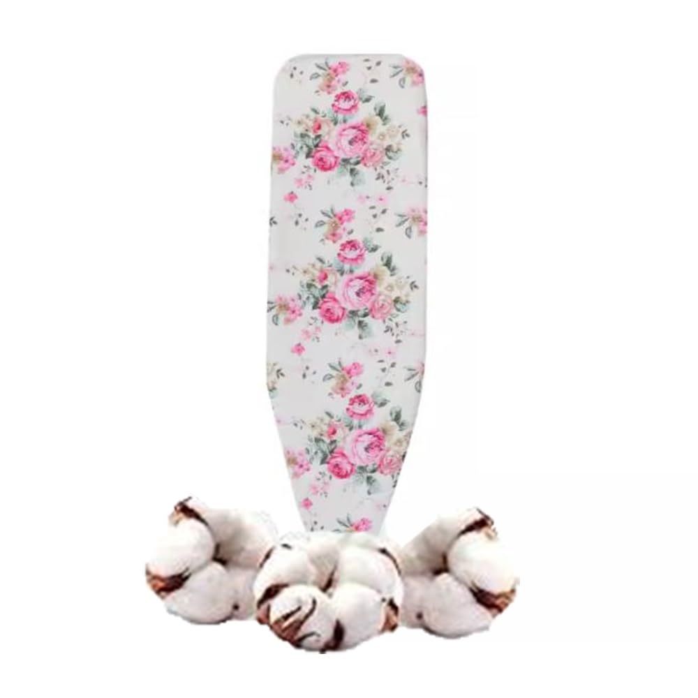Funda para Tabla de Planchar de tamaño Completo, 100% algodón, Resistente, Plegable, C-120x41 (47x16 Pulgadas)