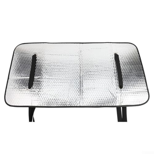 Abdeckung für Klimaanlagen aus Aluminiumfolie, Sonnenschutz, regenfest, schwer entflammbar, für den Außenbereich, 40 x 80 cm, silberfarben