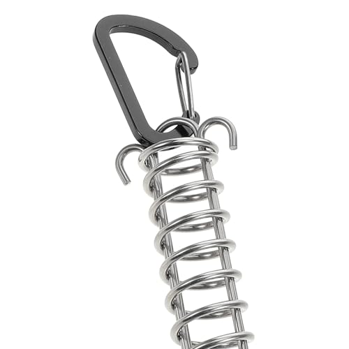 Hebilla de resorte Homoyoyo de acero inoxidable para cuerda de tienda camping de 4 piezas 3