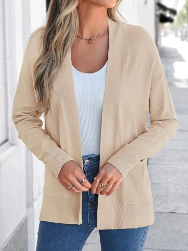 KIRUNDO Womens Fall Long Sleeve Open Front Soft Knit Cardigan with Pockets - image 7