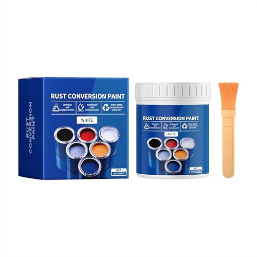 Weatherproof Rust Converter Paint for Metal, Water-Based Industrial Anti-Rust Paint with Tools, Multi Functional Metals Conversion Agent for Various Metals, Long-Lasting Rust Prevention Protection