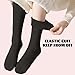YIZAO 5 Pairs Warm Knee High Socks for Women-Thermal Cotton Socks for Hiking,Work,Winter,Gifts