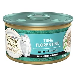 Fancy Feast Medleys Wet Cat Food, Tuna Florentine – 85 g Can (24 Pack)