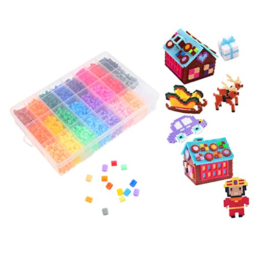 ibasenice 1 Conjunto DIY Feitiço Fusível De Plástico Grânulo Crianças DIY Artesanato Grânulo Desenho