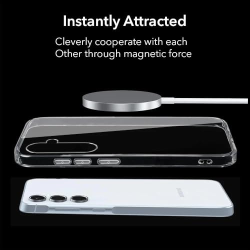 Image of DIZORO Compatible with Samsung Galaxy A55 5G Back Cover Case Clear,[ Anti Yellow ][Military Grade Protection] Hard PC Back Cover Transparent