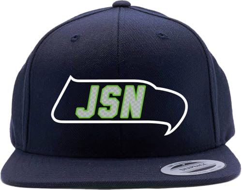 Snapback Seattle Jaxon Smith Njigba JSN Logo Hat Navy