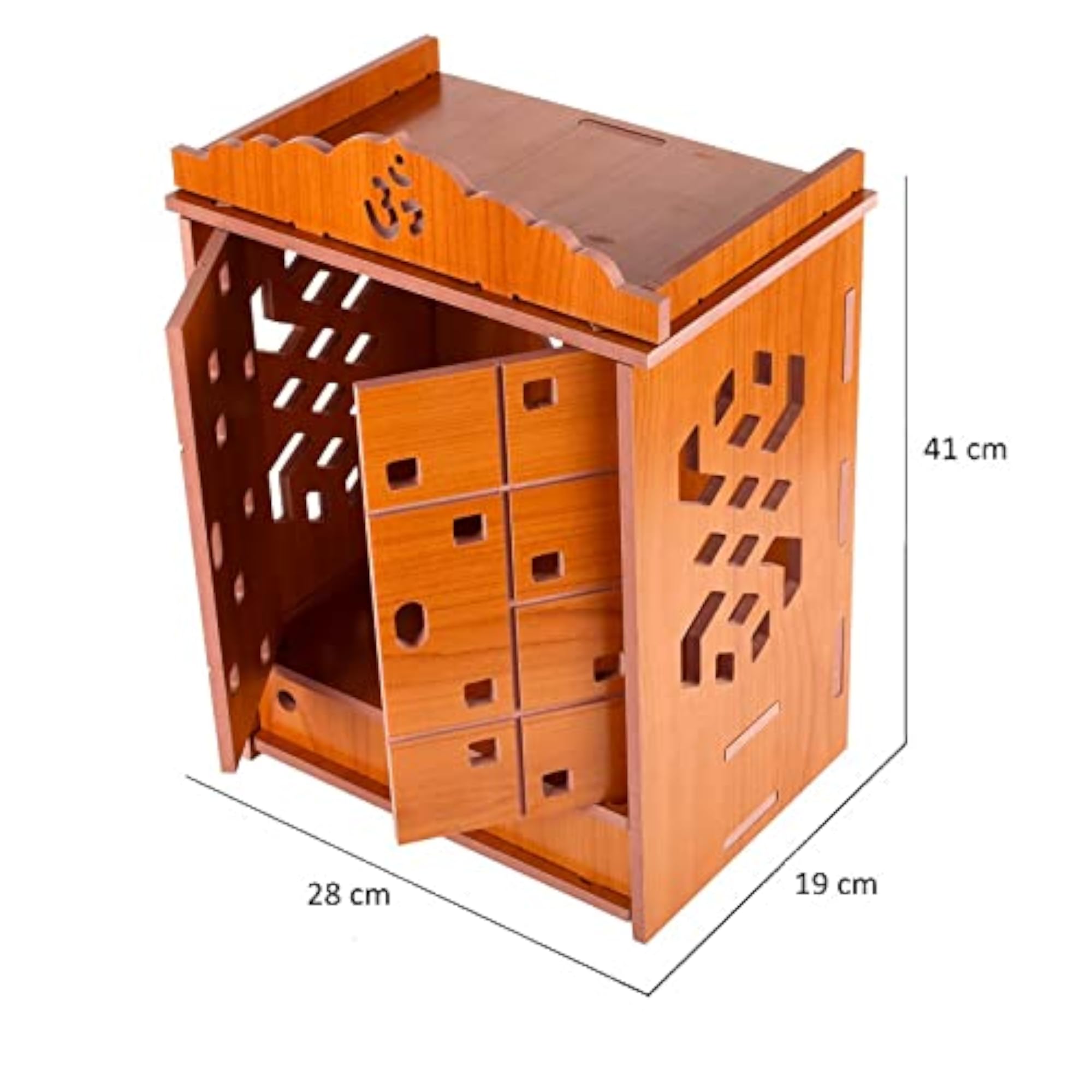 Wooden Readymade Wall Hanging Puja Temple