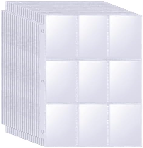 Card Sleeves Binder Sheets 50 BCW Pro 6-Pocket Tall/Widevision Trading Card Pages - Binder Sheets For Oversized Cards Binder Card Sleeves Card Sleeves Binder Sheets 50 BCW Pro 6-Pocket Tall/Widevision Trading Card Pages - Binder Sheets For Oversized Cards Binder Card Sleeves
