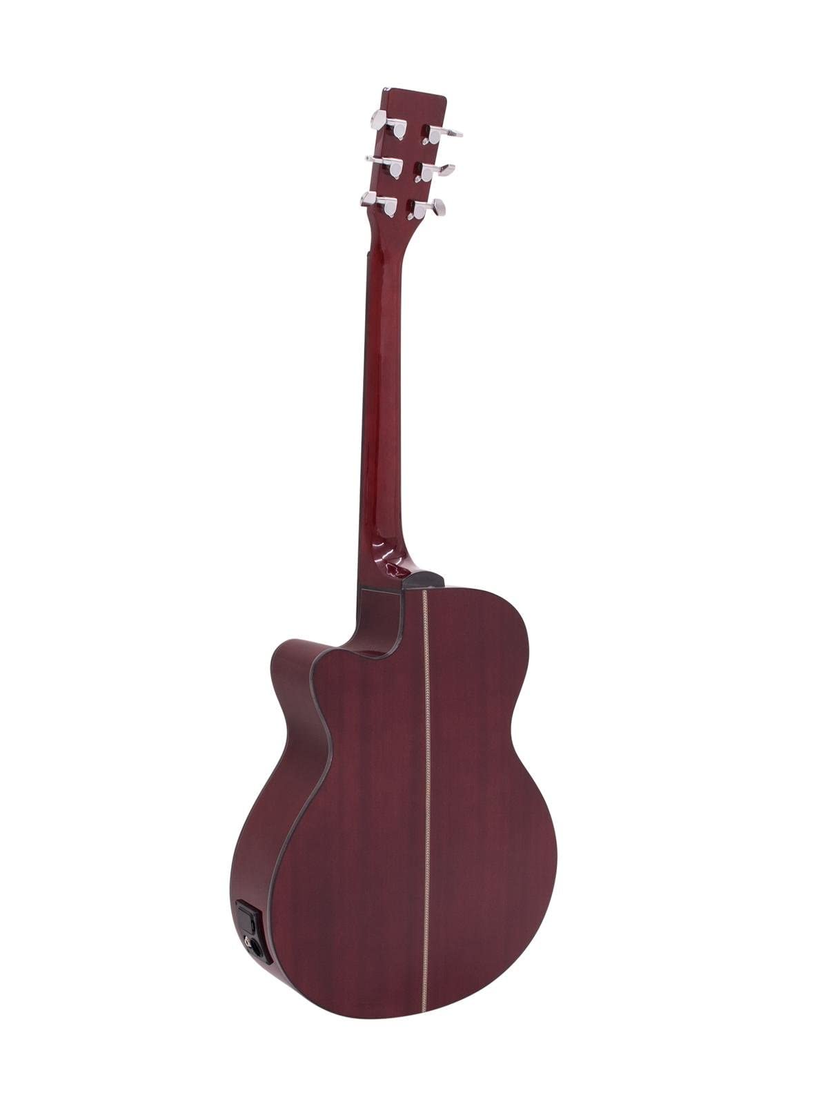 Dimavery 26235088 Aw-400 Chitarra Western, Rosso