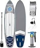 RYMMKOP Paquete de Tabla de Paddle Surf Inflable Integral 11 de Largo 32 de Ancho 6 de Espesor