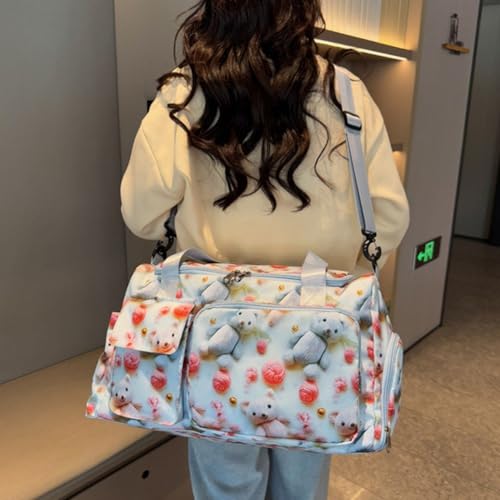 Sac de sport avec compartiment à chaussures pour le yoga et week-end - 3