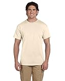 Fruit of the Loom mens 5 oz. 100% Heavy Cotton HD T-Shirt(3931)-NATURAL-XL