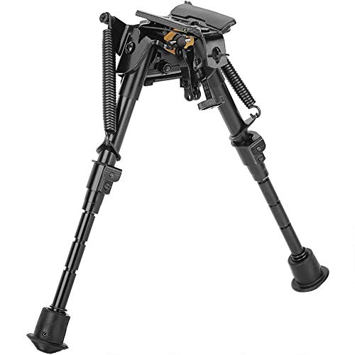 Caldwell XLA Pivot Bipod with Adjustable Notched Legs and Slim Folding Design for Easy Transport, Rifle Stability, and Target Shooting, BLACK, 9 - 13"