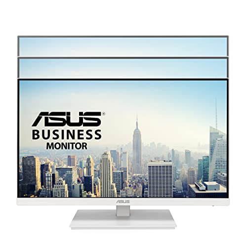 ASUS VA24EQSB-W - Ecran PC 23,8" FHD Blanc - Dalle IPS - 16:9-75Hz - 5ms - 1920x1080-300cd/m² - DP, HDMI, VGA et 2X USB - Flicker Free - Filtres de lumière Bleue - Adaptive Sync - Haut-parleurs
