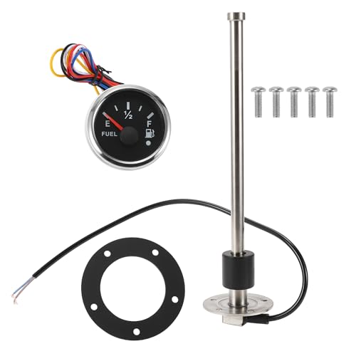 INFINAUTO Kit De Jauge Et D'Unité D'Envoi De Carburant Pour Bateau, Voiture, Véhicule, Réservoir De Carburant, Unité D'Envoi De Niveau De Carburant, Émetteur Réservoir D'Essence Eau 280 mm
