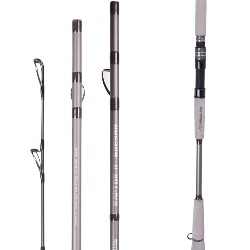 Jigging Rod Mavllos RAPTOR II 6 ft (1.8m) MH (Super Hard) Boat Rod 【Compatible with Jigs 80～250g】 Short Jigging Rod 6 ft (1.8m) Jigging Eging Meballing Ajing Saltwater Lure Rod Bluefish Fishing Rod Spinning Rod