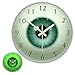 The Geeky Days Glow in The Dark Wall Clock, The Eye Eyeball Pupil Core Sight View Ophthalmology 12inch Luminous Silent Clock, Battery Operated Quartz All Seeing Human Body Anatomy Acrylic Watch