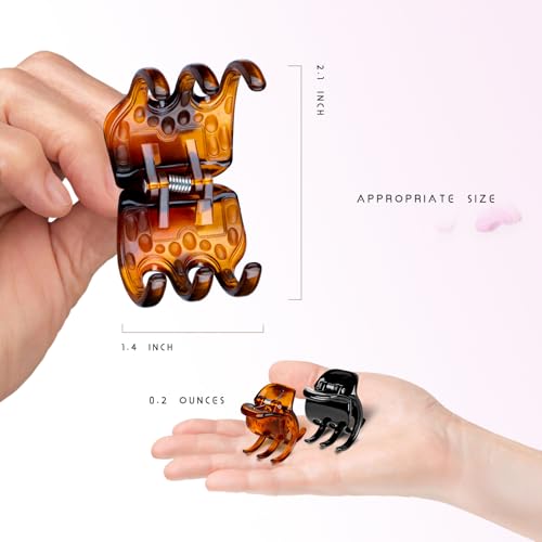Set de 6 pinzas para cabello resistentes 1.3 pulg miniatura 7