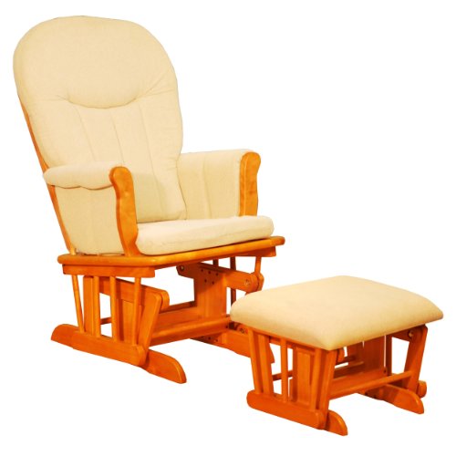 AFG Athena Deluxe Glider Chair - Pecan
