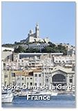 Design exclusif Notre-dame De La Garde Depuis Le Port, Marseille, France, Aimant de Réfrigérateur