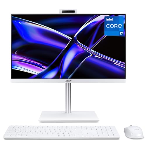 acer Aspire C27-1E All-in-One Desktop PC - Intel Core i7-1355U, 16GB, 1TB SSD, Integrated Graphics, 27" Full HD, Windows 11, White