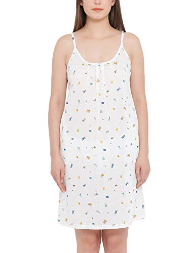 Image of Clovia Women's Cotton Rich Printed Short Nightdress