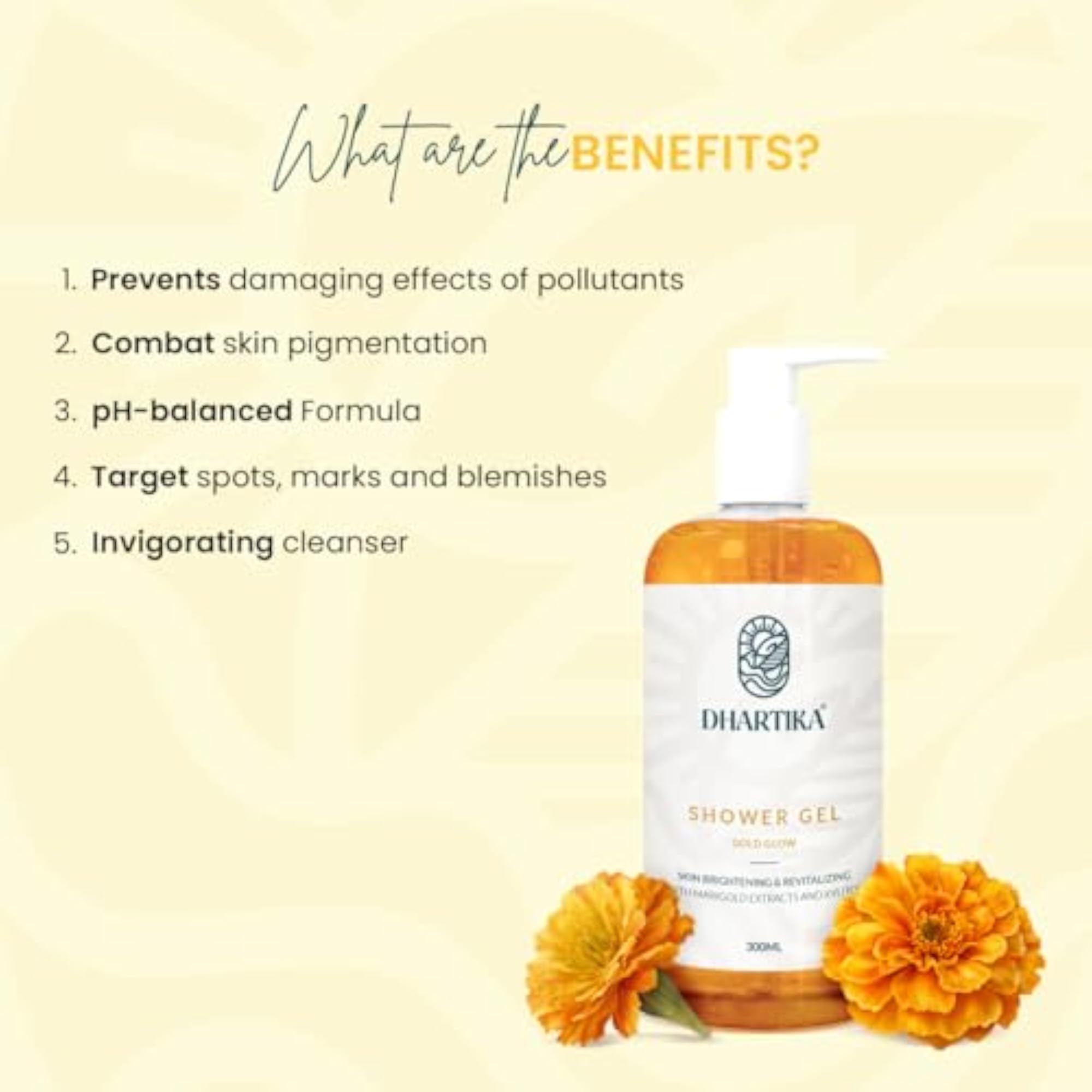 Gold Glow Shower Gel with AHA, BHA & Niacinamide