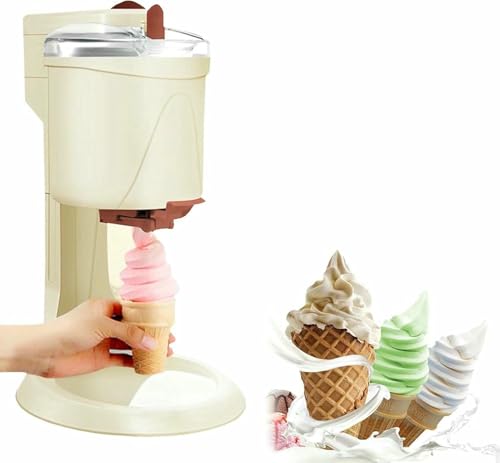 YGHBFRSZ Automatic Mini Fruit Soft Serve Ice Cream Machine, Yogurt Ice Cream Makers, Soft Serve Ice Cream Maker for Kitchen