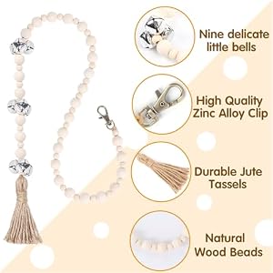Canine Doorbells, Canine Doorbells for Potty Coaching, Adjustable Hanging Door Bell with 9 Bells Canine Bells to Go Exterior for Small Medium Massive Canine (Nature) Canine Doorbells, Canine Doorbells for Potty Coaching, Adjustable Hanging Door Bell with 9 Bells Canine Bells to Go Exterior for Small Medium Massive Canine (Nature)