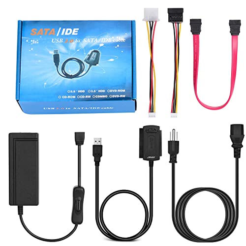 Adaptador Convertidor SATA/PATA/IDE a USB 2.0 2.5 ft