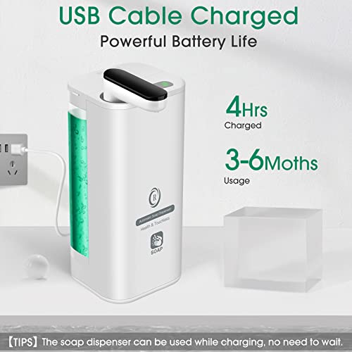Automatic Soap Dispenser Touchless For Kitchen Sink,Rechargeable Hands Free Liquid Soap Pump Dispenser For Bathroom #TOP3